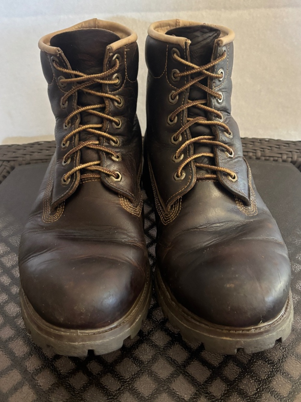 Timberland Dark Brown Leather Lace Up Mid Boots #26090 Size 13M